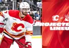 Projected Lineup Sets Tone for Flames Vs Rangers at Madison Square Garden