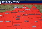 Tornado Warning Macon Ga: Central Georgia watch narrows as storms push east