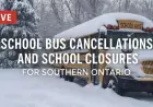 School Bus Cancellations Today Signal Concentrated Disruptions Across Southern Ontario