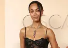 Zoe Saldana Wears a Lingerie-Inspired Gown to the 2026 Oscars