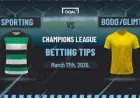 Sporting Vs Bodø/glimt Lisbon Second Leg Sparks Fast Start As Hosts Chase 3-0 Deficit