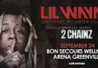 Lil Wayne Tour 2026 Adds Stops in Greenville and Des Moines as Another Summer Arena Date Is Announced
