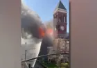 Historic Floyd County Courthouse Engulfed in Major Fire