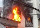 Fierce Fire Engulfs Seven-Story Building in Hanoi’s Linh Nam Street