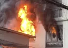 Intense Fire Engulfs Seven-Story Building, Rescuers Break Roof to Save Occupants