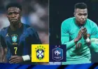 Brazil vs. France: Official Lineups Announced