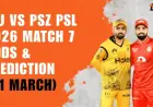 ISU vs PSZ: PSL 2026 Match 7 Odds & Predictions for March 31