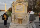Golden Toilet Installation on National Mall Satirizes Trump White House Renovation