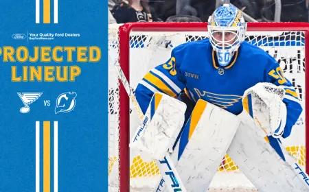 Devils Vs Blues: Lineup Shockwaves for St. Louis as Binnington Returns and Parayko Sits Out