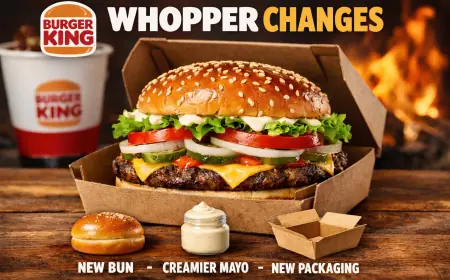 Burger King Whopper Changes: First Makeover in Nearly a Decade Rolls Out Now