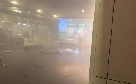 Video.. Dubai Airport Struck in Iranian Missile Attack: All Flights Suspended, Four Injured