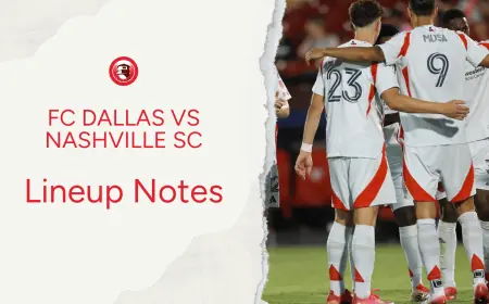 Lineups Set, Fan Giveaway and Streaming Plans Highlight Nashville Vs Fc Dallas at Toyota Stadium