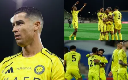 Al-fayha Vs Al-nassr — Ronaldo misses spot-kick, limps off in dramatic comeback