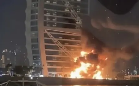 Burj Al Arab Hit by Drone Debris as Iranian Retaliation Strikes Dubai