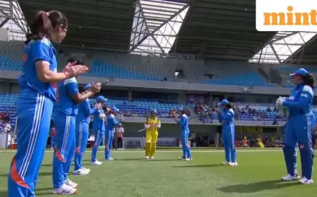 Indian Players Honor Alyssa Healy in Her Final ODI Match