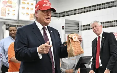 Trump's "Hamburgers for All" at Corpus Christi Whataburger Goes Viral After Port Rally