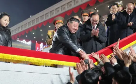 Kim Honors Officials and Daughter with Rifles at North Korea Congress