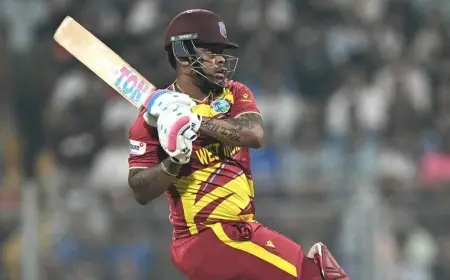 Gudakesh Motie takes 4-28 as Hetmyer's 85 powers West Indies to 107-run Super 8 win