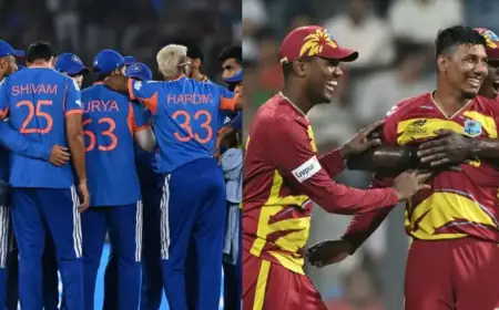 IND vs WI T20 World Cup 2026: Sanju Samson Fires India Into Semi-Finals With Unbeaten 97 as West Indies Bow Out at Eden Gardens