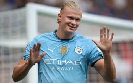 Erling Haaland Misses Man City's Win at Leeds With Knee Injury as Guardiola Refuses to Set Return Date
