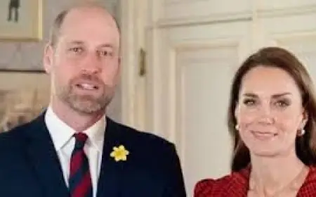 St. David's Day: Catherine delivers first wholly Welsh message as William joins Powys visit