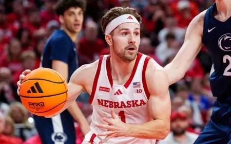 Chad Baker Mazara Exits Early as No. 12 Nebraska Pulls Away for 82-67 Win at USC