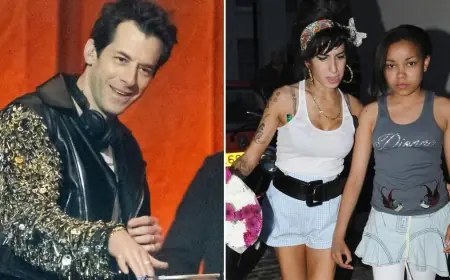 Mark Ronson pays tribute to Amy Winehouse as he wins BRITs Outstanding Contribution award
