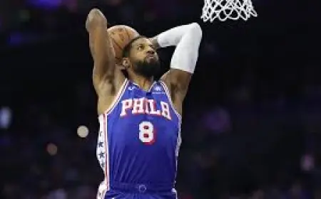 Paul George remains involved with Sixers while serving suspension