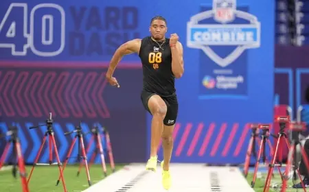 Taylen Green breaks combine records with 4.36 40-yard dash at Lucas Oil Stadium