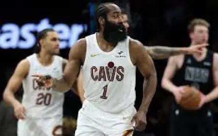 Cavaliers Vs Nets: Harden returns with broken thumb as Cleveland wins 106-102