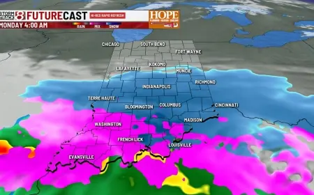 Wthr: Colder Start to March Brings Monday Morning Snow, Then a Wet Week Ahead