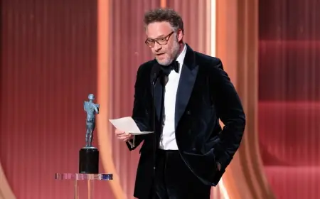 Catherine Ohara — catherine ohara: Seth Rogen Accepts Her Actor Award