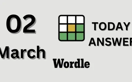 Wordle Today Answer for March 2, 2026 — Puzzle #1717 Solution Is ---