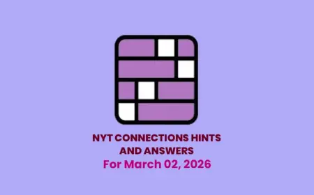 NYT Connections Hints and Answers Today — Monday March 2, 2026 Puzzle #995
