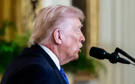 White House Responds to Redness on Trump’s Neck