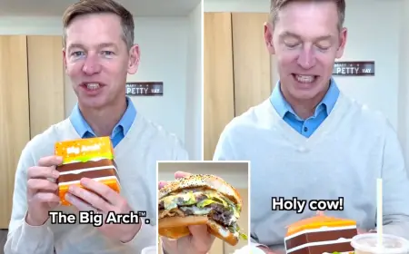 Mcdonalds Ceo Eats Burger Clip Sparks Viral Backlash Ahead of Big Arch Launch