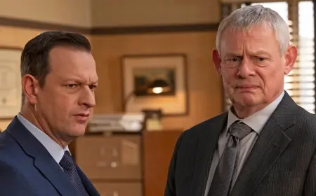 Martin Clunes Makes Tense Best Medicine Debut