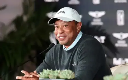 Jason Kelce Gains Swing Tips from Tiger Woods at TGL Event