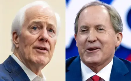 Cornyn, Paxton Face Off in Texas GOP Senate Primary Runoff