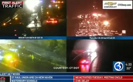 Icy Roads Cause Numerous Highway Crashes