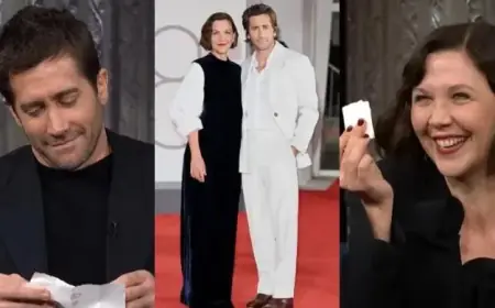 Jake Gyllenhaal Discovers Sister’s Touching Note on ‘The Late Show’ Couch