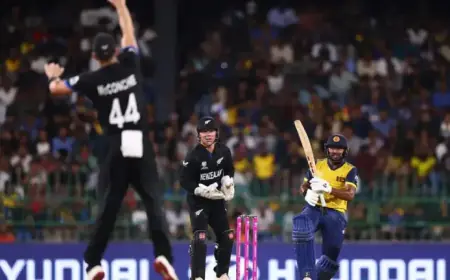 New Zealand Eliminates Sri Lanka from T20 World Cup