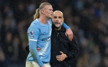 Pep Guardiola: Erling Haaland’s Fitness Improves, Awaiting Test for Man City