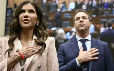 Kristi Noem Faces House Hearing on Corey Lewandowski Relations, Husband Present