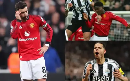 Man Utd Player Ratings: Mainoo, Mbeumo Struggle as Carrick’s Streak Ends vs Magpies