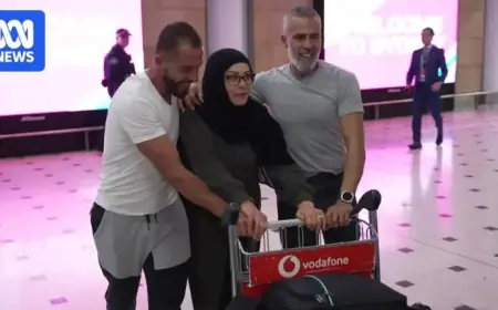First Flight from Middle East to Australia Sparks Emotional Reunions