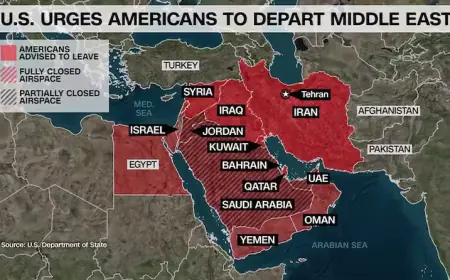 US Citizens Middle East: "Depart Now" Order as Iran War Enters Day 5