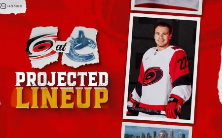 Hurricanes Vs Canucks: Bussi Set to Start in Vancouver as Hurricanes Push Offensive Advantage