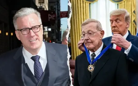 Keith Olbermann’s X post widens rift in public response to Lou Holtz’s death, drawing sharp backlash