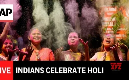 Surat Dhuleti: Deputy CM Brings Color to Old-Age Home as Ahmedabad Holi Celebrations Go Live